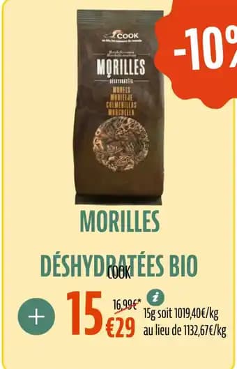COOK Morilles déshydratées bio 15 g
