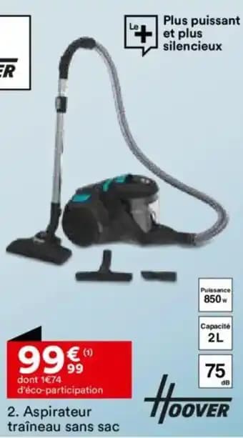 HOOVER Aspirateur traîneau sans sac