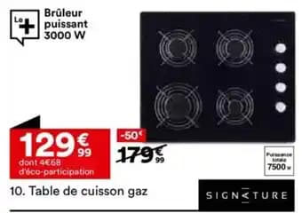 Promotion Exclusives de 1
Table gaz : Découvrez l'Offre incontournable