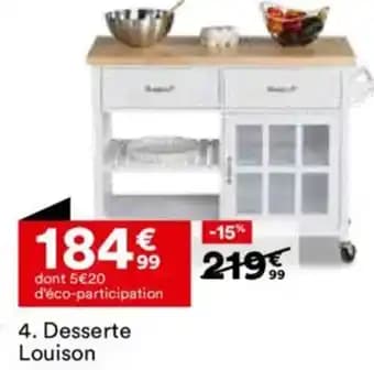 Promotion Exclusives de 16
Desserte : Découvrez l'Offre incontournable