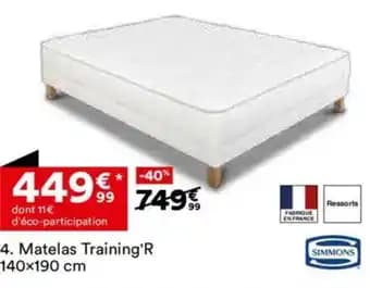 Matelas Training'R 140x190 cm