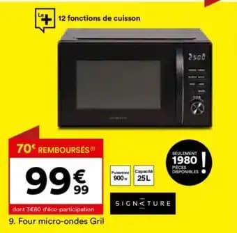 SIGNATURE Four micro-ondes Gril