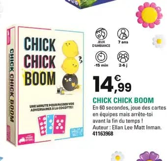 CHICK CHICK BOOM Jeux d'ambiance