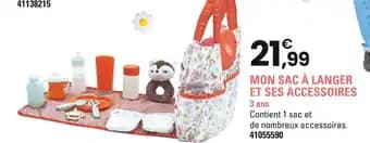 MON SAC À LANGER ET SES ACCESSOIRES