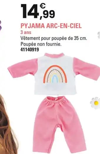 Cerise & Capucine Pyjama arc-en-ciel