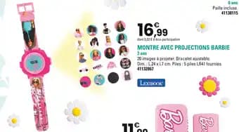 Montre avec projections Barbie