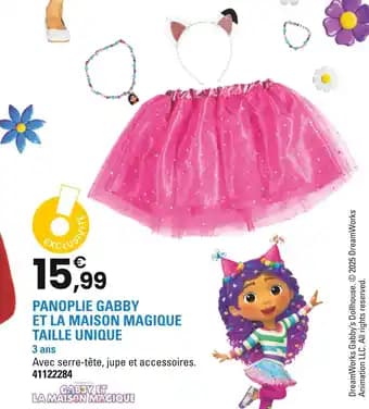 Gabby et La Maison Magique Panoplie Gabby et la maison magique taille unique