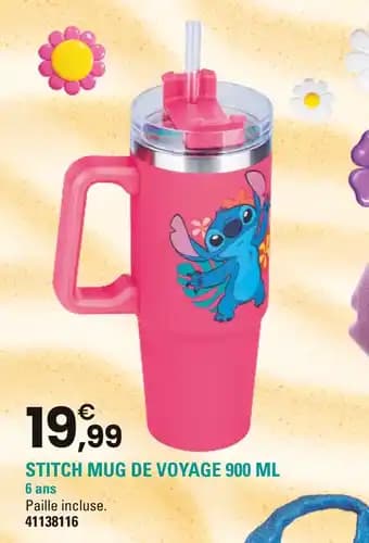 Stitch mug de voyage 900 ml