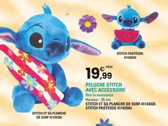 Peluche Stitch avec accessoire