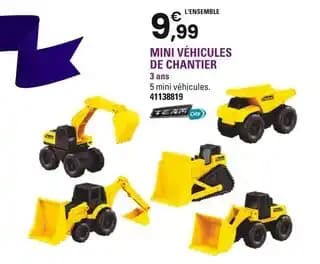 TEAM CITY Mini véhicules de chantier