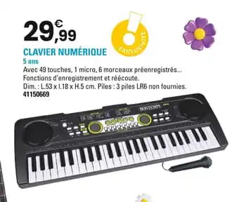 EXCLUSIVITÉ Clavier numérique