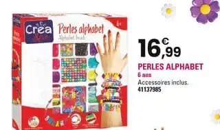 Promotion Exclusives de Perles alphabet : Découvrez l'Offre incontournable