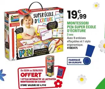 Montessori Pen Super École d'écriture