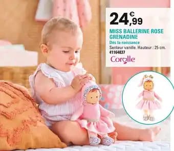 COROLLE Miss ballerine rose grenadine