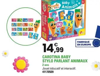 Carotina Baby Stylo parlant animaux
