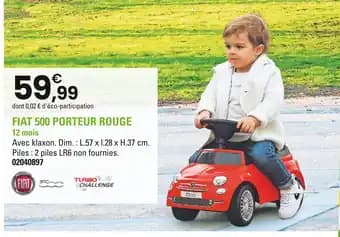 FIAT Fiat 500 porteur rouge