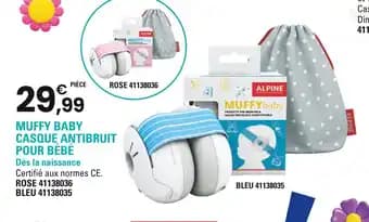 Alpine Muffy Baby Casque Antibruit pour bébé
