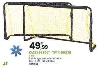 Cages de foot - twin soccer