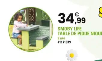 SMOBY LIFE Table de pique nique