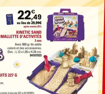 Kinetic Sand Mallette d'activités