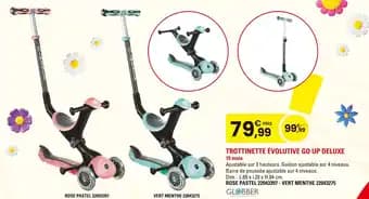 GLOBBER Trottinette évolutive go up deluxe