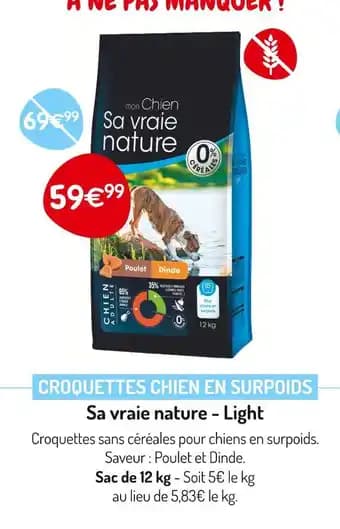 Sa vraie nature Croquettes chien en surpoids