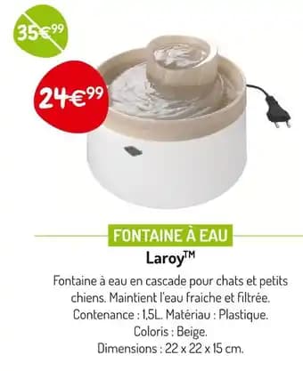 LaroyTM Fontaine à eau
