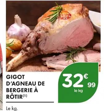 Gigot d'agneau de bergerie à rôtir