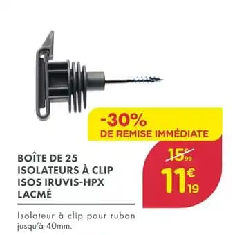 Lacmé Boîte de 25 cà clip