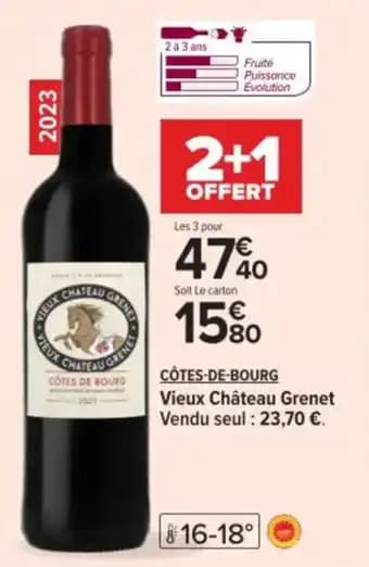 CÔTES-DE-BOURG Vieux Château Grenet