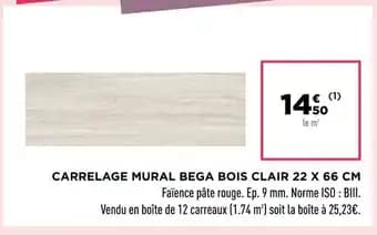 Promotion Exclusives de 2
            
        
        Carrelage mural : Découvrez l'Offre incontournable