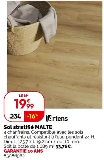 Artens Sol stratifié Malte