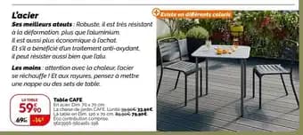 Promotion Exclusives de 1
Table café : Découvrez l'Offre incontournable