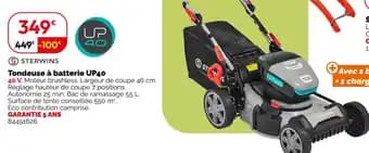 STERWINS Tondeuse à batterie up40