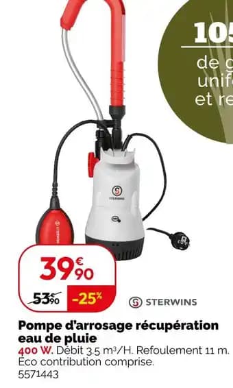 Promotion Exclusives de 3
Pompe d'arrosage : Découvrez l'Offre incontournable