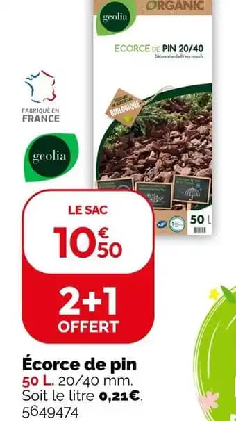 Promotion Exclusives de 1
Écorce de pin : Découvrez l'Offre incontournable