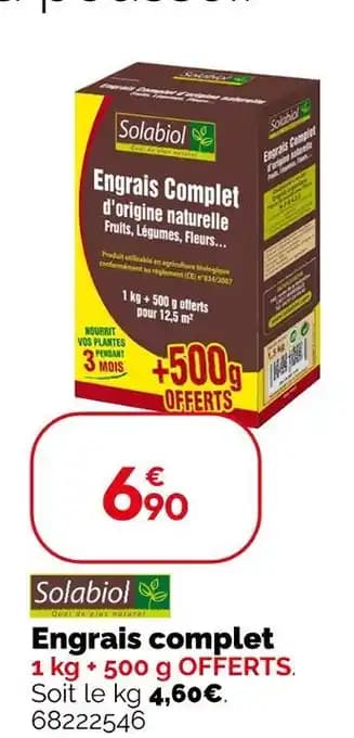 Promotion Exclusives de 4
Engrais complet : Découvrez l'Offre incontournable