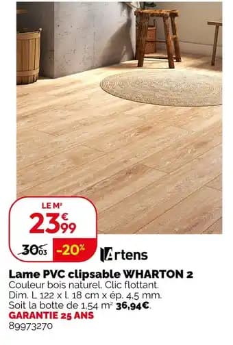 Artens Lame PVC clipsable WHARTON 2