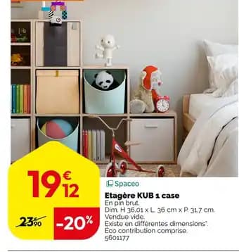 Spaceo Etagère KUB 1 case