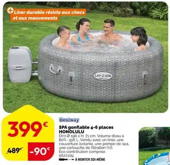 BESTWAY Spa gonflable 4-6 places honolulu