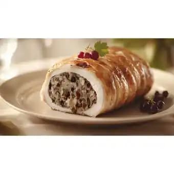 Chapon farci morilles