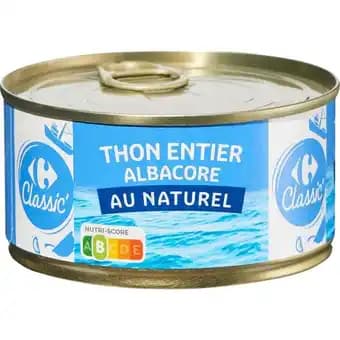 CARREFOUR CLASSIC' Thon Albacore entier