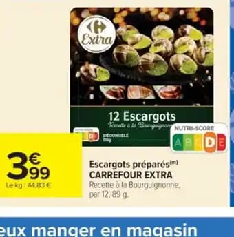 Promotion Exclusives de 14
Escargots : Découvrez l'Offre incontournable