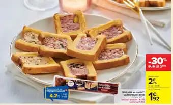 CARREFOUR EXTRA Mini pâté en croûte 450 g