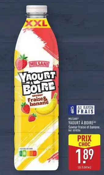 MILSANI Yaourt à boire 1,5 l