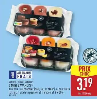 GOURMET FINEST CUISINEⓇ 6 mini bavarois 180 g