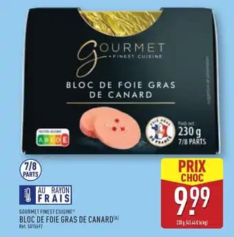 GOURMET FINEST CUISINE Bloc de foie gras de canard 230 g