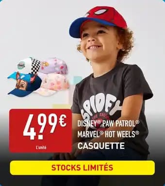 DISNEY PAW PATROL® MARVEL® HOT WEELS® Casquette