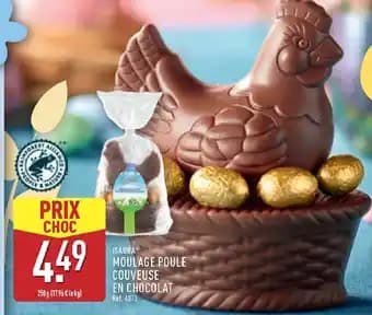 ISAURA Moulage poule couveuse en chocolat