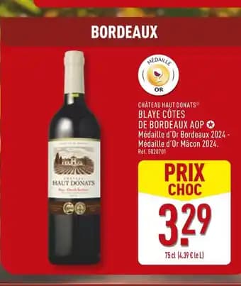 Promotion Exclusives de 11
Côtes de bordeaux : Découvrez l'Offre incontournable